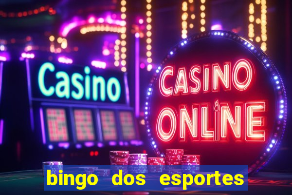 bingo dos esportes para imprimir